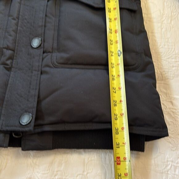 Noize Astrid Mid Length Black Parka Jacket Faux Fur Hood Coat Size Small - Picture 11 of 15